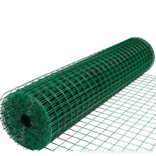 4" X 2" Pvc Coated Welded Wire Mesh / Green Pvc Coated Holland Wire Mesh Fence